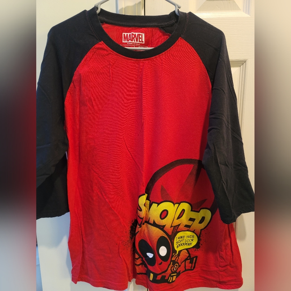 Marvel Deadpool 3/4 length t-shirt